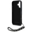 Karl Lagerfeld Saffiano Crystals w/Chain iPhone 16 tok, fekete