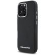 Karl Lagerfeld Saffiano Full Wrapped Elongated Metal Logo MagSafe iPhone 16 Pro Max tok, fekete