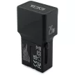 TUMI Power Charger utazó hálózati töltő 25W USB-C / USB-A + kábel USB-C/USB-C, fekete
