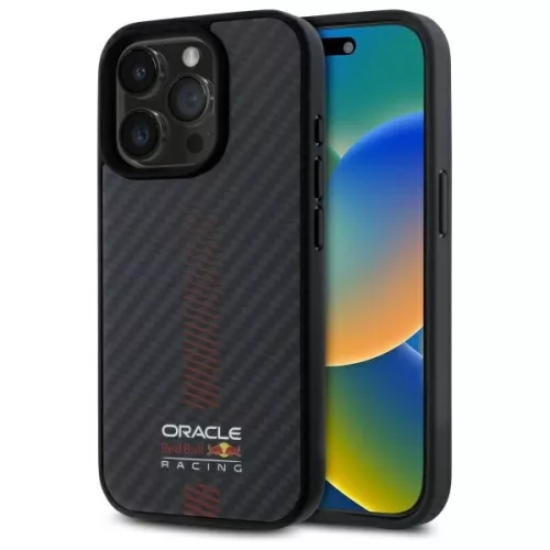 Red Bull RBHMP15X24CFGSMK iPhone 15 Pro Max 6.7" Carbon Fiber Power Bar MagSafe tok, fekete
