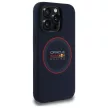 Red Bull RBHMP14L24SIILVR iPhone 14 Pro 6.1" hardcase tok, sötétkék Silicone tok, Red Ring MagSafe