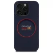 Red Bull RBHMP14L24SIILVR iPhone 14 Pro 6.1" hardcase tok, sötétkék Silicone tok, Red Ring MagSafe