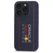 Red Bull IPHONE 15 Pro MagSafe RBHMP15L24SIOLRV (Silicone Oversize Vertical Logo) tok, sötétkék