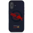 Red Bull HC Silicone ORBR20 Logo tok, piros Lining iPhone 16 MagSafe tok, kék