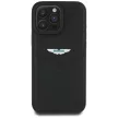 Aston Martin HC Leather Victory Design iPhone 16 Pro tok, fekete