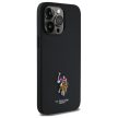 US Polo USHCP15XPEMK iPhone 15 Pro Max 6,7" tok, fekete Embroidetok, piros DH Color