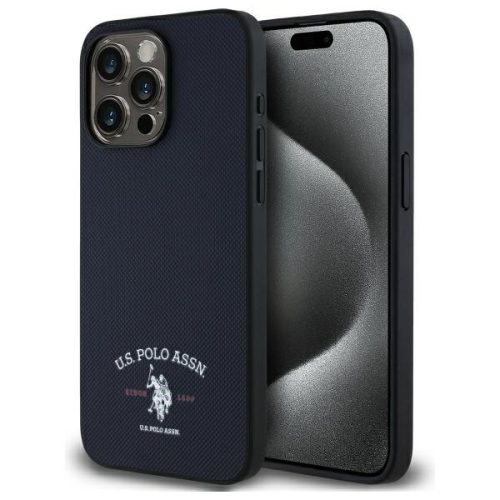 US Polo USHCP15XPARV iPhone 15 Pro Max 6,7" tok, sötétkék Printed DH Logo