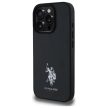 US Polo USHCP15XPGEK iPhone 15 Pro Max 6,7" tok, fekete Leather Embroidetok, piros DH Color