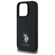 US Polo USHCP15XPGEK iPhone 15 Pro Max 6,7" tok, fekete Leather Embroidetok, piros DH Color