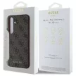 Guess GUHCS24FEG4GFBR Samsung Galaxy S24 FE hardcase 4G Metal tok, arany Logo tok, barna
