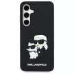 Karl Lagerfeld KLHCS24FE3DRKCNK Samsung Galaxy S24 FE hardcase 3D Rubber Karl&Choupette tok, fekete