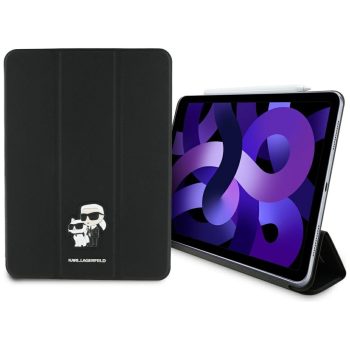   Karl Lagerfeld KLFC11RM24SAKCK iPad Air 11" Book Cover Saffiano Magnetic Karl &Choupette tok, fekete