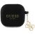 Guess GUA4LECG4K AirPods 4 cover Silicone 4G Charm tok, fekete