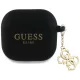 Guess GUA4LECG4K AirPods 4 cover Silicone 4G Charm tok, fekete