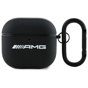   AMG AMA4SLWK AirPods 4 cover Leather tok, fehér Logo tok, fehér