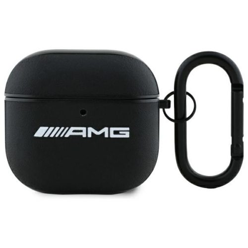AMG AMA4SLWK AirPods 4 cover Leather tok, fehér Logo tok, fehér