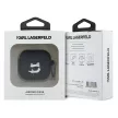 Karl Lagerfeld KLA4RUNCHK AirPods 4 cover Silicone Choupette Head 3D tok, fekete