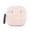 Karl Lagerfeld KLA4RUNCHP AirPods 4 cover Silicone Choupette Head 3D tok, rózsaszín