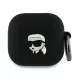 Karl Lagerfeld KLA4RUNIKK AirPods 4 cover Silicone Karl Head 3D tok, fekete