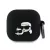Karl Lagerfeld KLA4RUNKCHK AirPods 4 cover Silicone Karl&Chaupette Head 3D tok, fekete