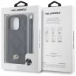 Karl Lagerfeld Quilted Initial Logo & Chain Strap iPhone 16 Pro tok, fekete