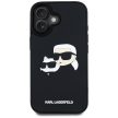 Karl Lagerfeld HC 3D Rubber Double Heads iPhone 16 tok, fekete