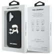 Karl Lagerfeld HC 3D Rubber Double Heads iPhone 16 tok, fekete