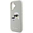 Karl Lagerfeld HC 3D Rubber Double Heads iPhone 16 tok, bézs