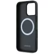 Lacoste Set 2in1 tok + USB-C kábe Iconic Petit Pique Woven MagSafe iPhone 16 Pro Max tok, fekete