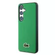 Lacoste Iconic Petit Pique Woven Logo MagSafe Samsung Galaxy S25 tok, zöld