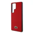 Lacoste Iconic Petit Pique Woven Logo MagSafe Samsung Galaxy S25 Ultra tok, piros