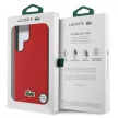 Lacoste Iconic Petit Pique Woven Logo MagSafe Samsung Galaxy S25 Ultra tok, piros