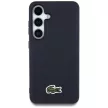 Lacoste Iconic Petit Pique Woven Logo MagSafe Samsung Galaxy S25 tok, sötétkék