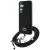 Lacoste Iconic Petit Pique Woven Logo CBDY Strap MagSafe Samsung Galaxy S25 tok, fekete