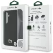 Lacoste Iconic Petit Pique Woven Logo CBDY Strap MagSafe Samsung Galaxy S25 tok, fekete