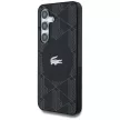 Lacoste Monogram W/ tok, ezüst Croc Logo MagSafe Samsung Galaxy S25 tok, fekete