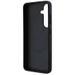 DKNY Leather Checkered Pattern MagSafe Samsung Galaxy S25 tok, fekete