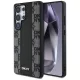 DKNY Leather Checkered Pattern MagSafe Samsung Galaxy S25 Ultra tok, fekete