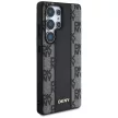 DKNY Leather Checkered Pattern MagSafe Samsung Galaxy S25 Ultra tok, fekete