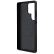 DKNY Leather Checkered Pattern MagSafe Samsung Galaxy S25 Ultra tok, fekete