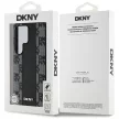 DKNY Leather Checkered Pattern MagSafe Samsung Galaxy S25 Ultra tok, fekete