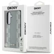 DKNY Leather Checkered Pattern MagSafe Samsung Galaxy S25 tok, szürke