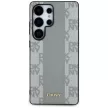 DKNY Leather Checketok, piros Pattern MagSafe Samsung Galaxy S25 Ultra tok, szürke