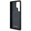 Mercedes Leather Debossed Lines MagSafe Samsung Galaxy S25 Ultra tok, fekete