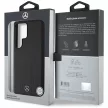 Mercedes Leather Debossed Lines MagSafe Samsung Galaxy S25 Ultra tok, fekete