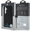 Mercedes Leather Contrasted Blue Horizontal Curve MagSafe Samsung Galaxy S25 tok, fekete