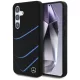 Mercedes Silicone Contrasted Curves MagSafe Samsung Galaxy S25 tok, fekete