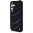 Mercedes Silicone Contrasted Curves MagSafe Samsung Galaxy S25 tok, fekete