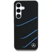 Mercedes Silicone Contrasted Curves MagSafe Samsung Galaxy S25 tok, fekete