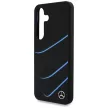 Mercedes Silicone Contrasted Curves MagSafe Samsung Galaxy S25 tok, fekete